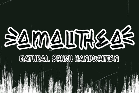 Amallthea: A Natural Dry Brush Typeface for Branding