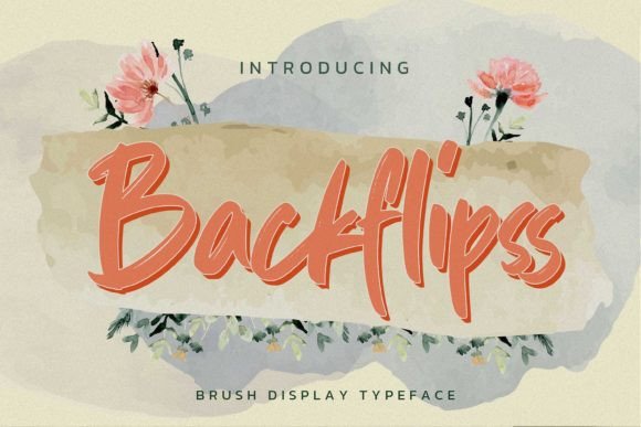 Backflipss Font: A Natural Script for Modern Branding