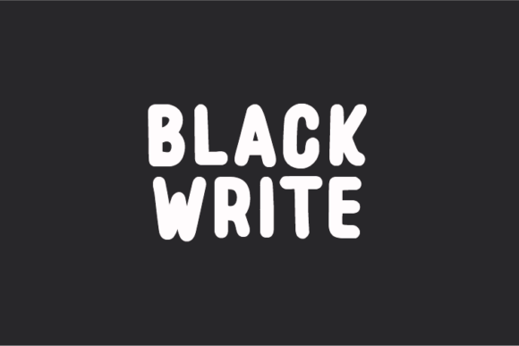 Black Write: A Natural Handwritten Typeface for Authentic Branding