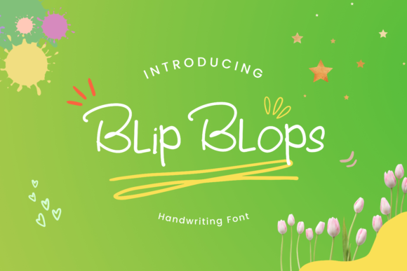 Blip Blops: A Handwritten Font for Authentic Branding