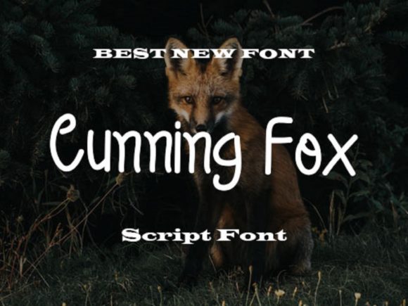 Cunning Fox: A Handwritten Font for Crafters