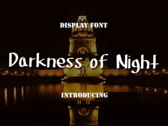 Darkness of Night: A Handwritten Font for Branding