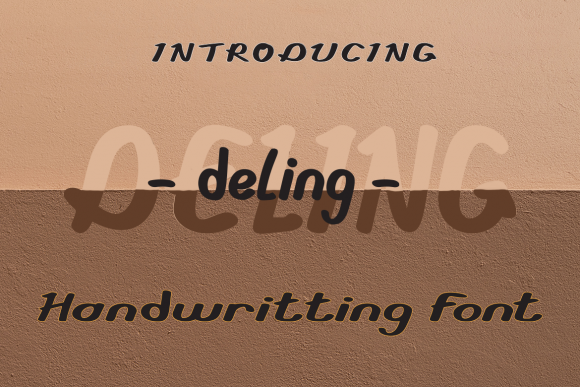 Deling Font: A Handwritten Typeface for Modern Web Design