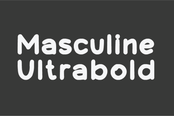 Designing With Masculine Ultrabold Typeface