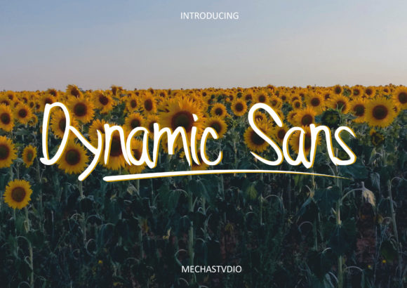Dynamic Sans: A Handwritten Font for Editorial Design