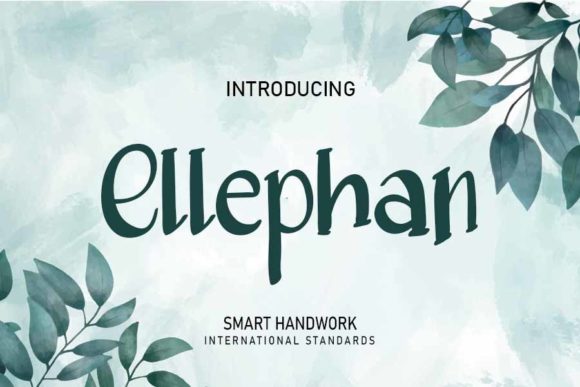 Ellephan: A Playful Handwritten Font for Branding