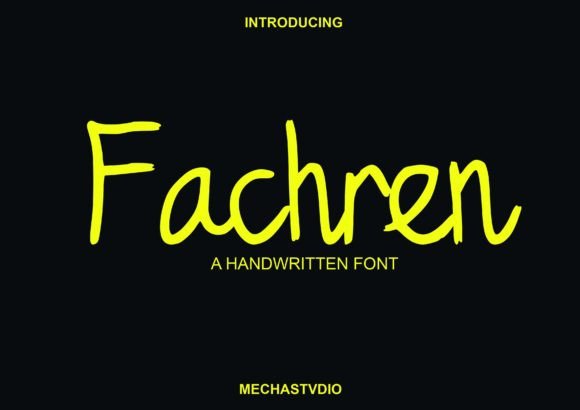 Fachren Font: Elevating Web Design with Handwritten Style