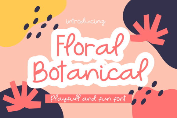 Floral Botanical Font for Clear Campaigns