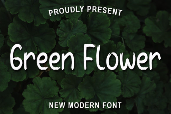 Green Flower: A Friendly Handwritten Font for Web Design