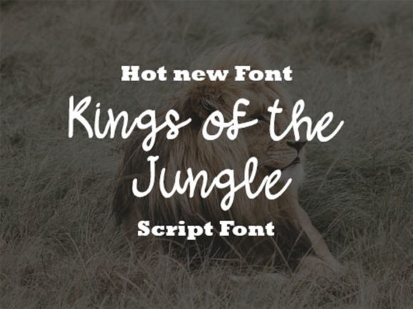 Kings of the Jungle: A Warm Handwritten Font for Web