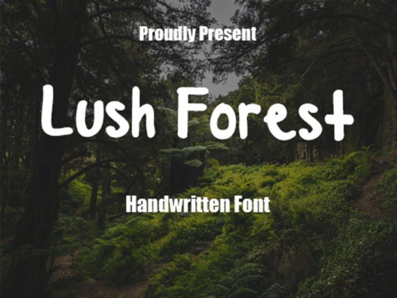 Lush Forest: A Handwritten Font for Web Design