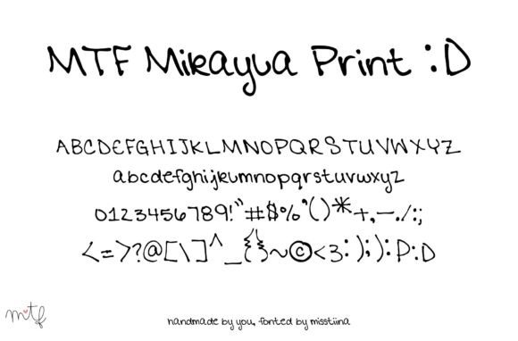 Mikayla Print Font for Small Business Branding