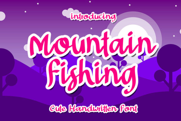 Mountain Fishing Font: A Handwritten Touch for Editorial Design
