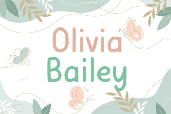 Olivia Bailey: A Handwritten Font for Brand Identity