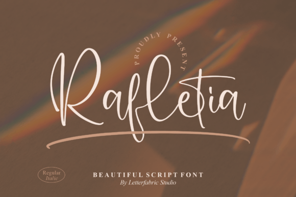 Rafletia: A Graceful Script Font for Makers