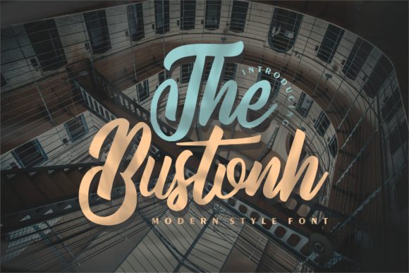 The Bustonh Font for Editorial Design