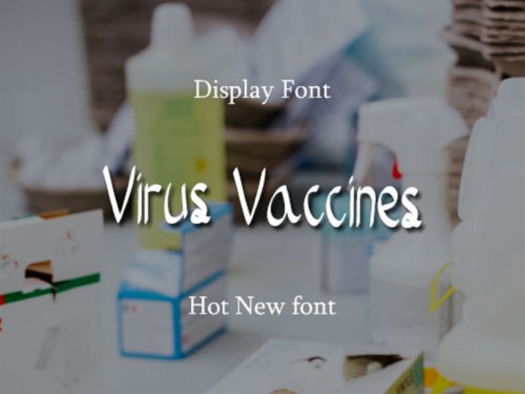 Virus Vaccines: A Friendly Handwritten Font for Web Design
